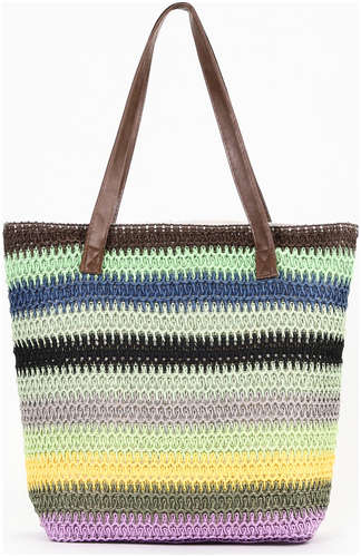 Сумка пляжная на молнии, на подкладке, зеленая/синяя/черная 103222885