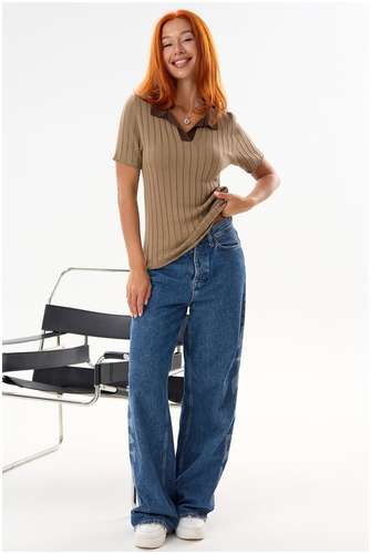 Футболка вязаная поло Lika Dress / 103242286 - вид 2