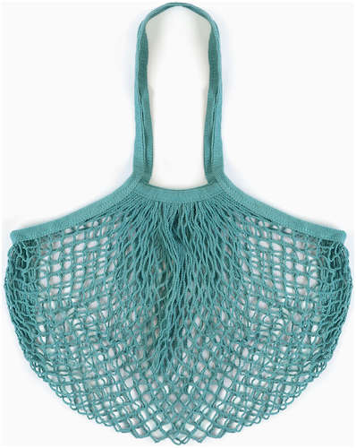 Сумка-авоська хозяйственная, клетка 1.5 см, бирюзовая TAKE IT EASY 103230642