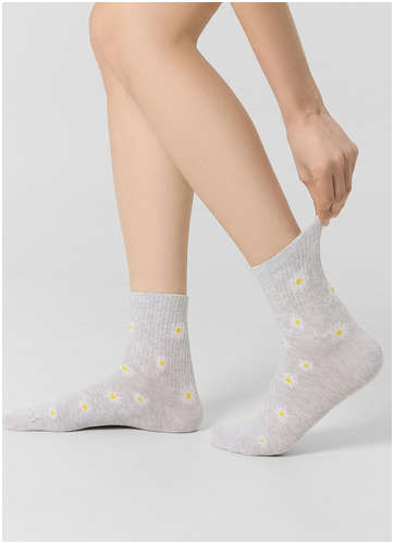 Носки женские серые с узором Mark Formelle 103241456
