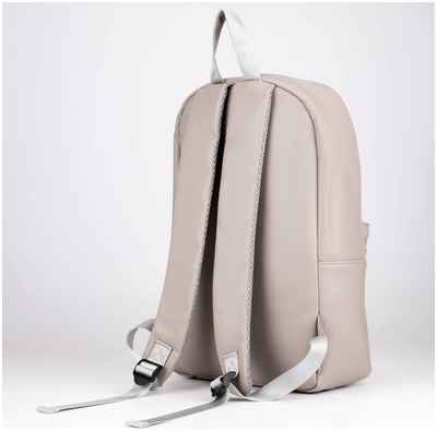 Рюкзак из искусственной кожи textura, 41 х 28 х 10 см, цвет серый / 10343661 - вид 2