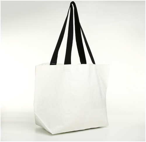 Сумка хозяйственная без застежки, цвет белый 103202616