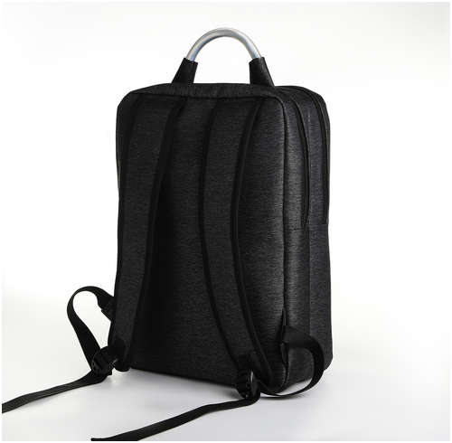 Рюкзак городской на молнии, 2 кармана, с usb, цвет черный / 103176924 - вид 2