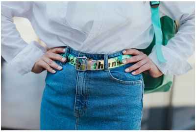 Ремень женский из зеркальной кожи next NAZAMOK 10345102