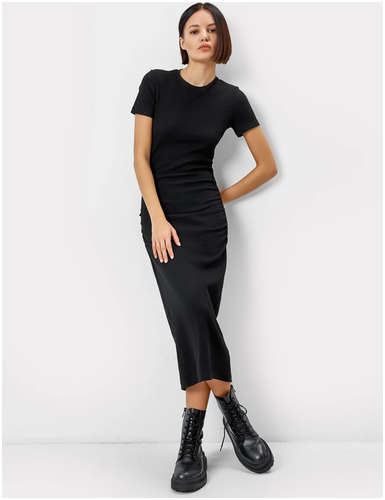 Платье женское в рубчик черного цвета Mark Formelle / 103185271 - вид 2