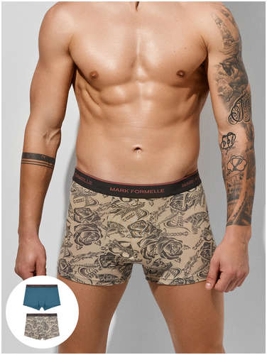 Трусы боксеры мужские в наборе, 2 шт Mark Formelle 103242134
