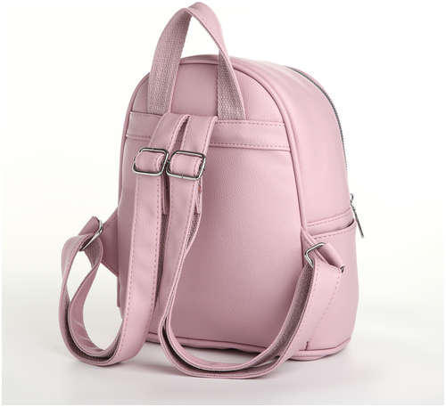 Рюкзак женский на молнии, цвет розовый / 103181999 - вид 2