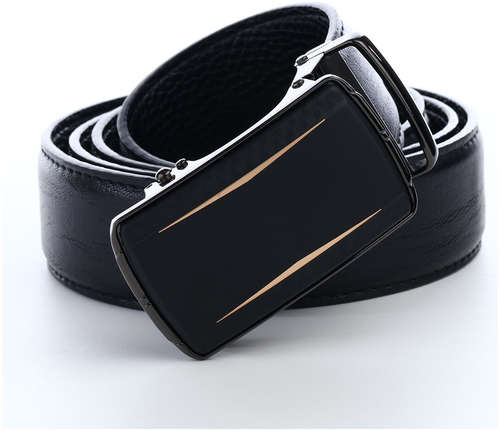 Ремень мужской, ширина 3,6 см, пряжка автомат, цвет черный / 103206758 - вид 2
