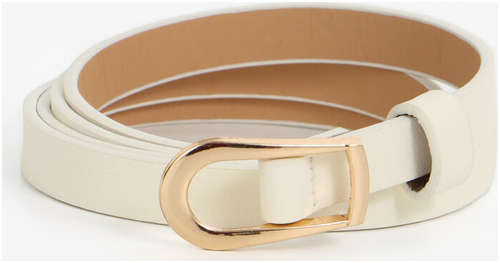 Ремень женский, ширина 1.2 см, пряжка металл, белый / 103241520 - вид 2