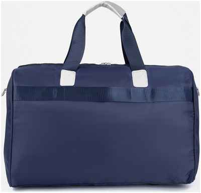 Сумка дорожная на молнии, наружный карман, длинный ремень, держатель для чемодана, цвет синий / 10395666 - вид 2
