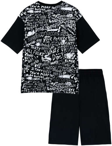 Комплект трикотажный фуфайка футболка шорты пижама пояс PLAYTODAY / 103184003 - вид 2