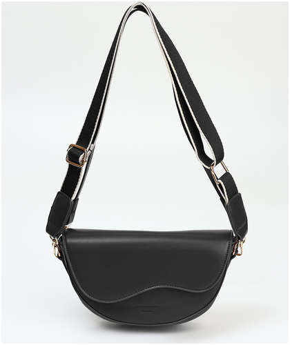 Сумка женская мессенджер на молнии, цвет черный 103218146