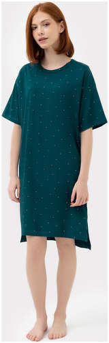 Сорочка ночная женская зеленая в горошек Mark Formelle / 103173428 - вид 2