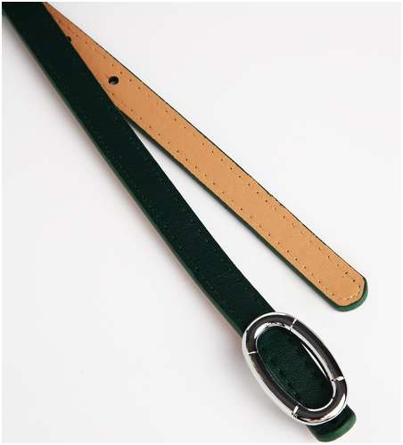 Ремень женский, ширина 1 см, пряжка металл, цвет зеленый / 103159049 - вид 2