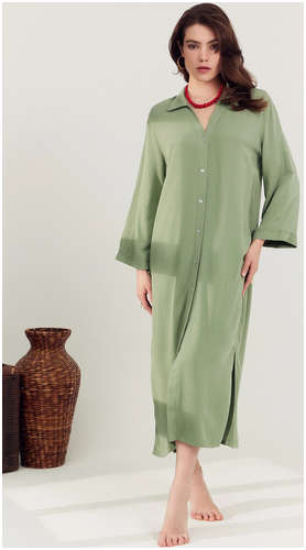 Платье женское домашнее в зеленом цвете Mark Formelle 103191034