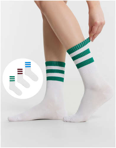 Носки женские высокие в наборе, 3 пары Mark Formelle 103232732