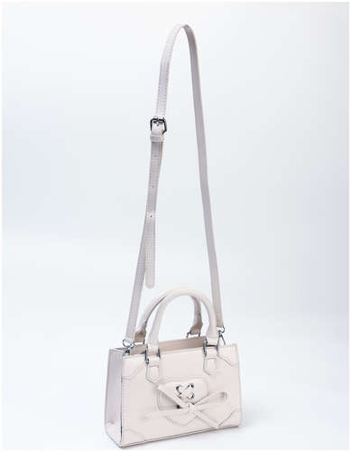 Сумка женская тоут на молнии, цвет белый / 103218114 - вид 2