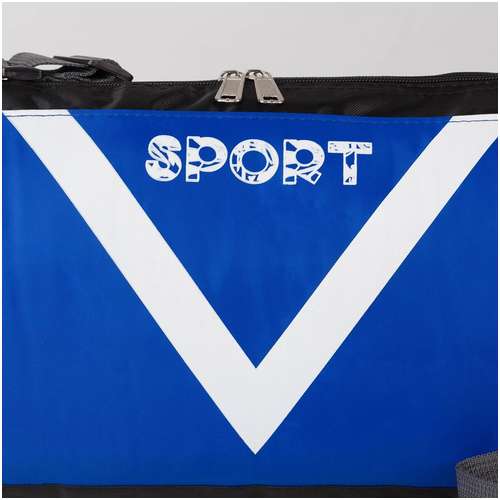 Сумка спортивная на молнии, боковой карман/сетка, регулируемый ремень, маленький размер, ярко-синяя / 103156938 - вид 2