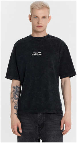 Футболка мужская черная с принтом и надписью Mark Formelle / 103240110 - вид 2