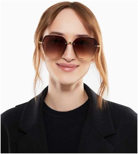 Очки солнцезащитные uv 400, дужка 13.5 см, ширина 13.4 см, линза 5.6×6 см onesun 103235159