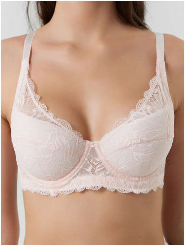 Бюстгальтер женский розовый с кружевом Mark Formelle / 103223139 - вид 2