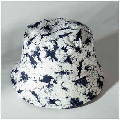 Панама женская minaku tie-dye, белая, синяя, размер 56-58 103663