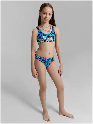 Купальник для девочек с анималистичным принтом и надписью Mark Formelle / 103230311 - вид 2