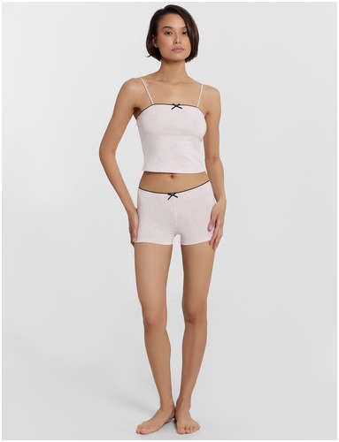 Комплект домашний женский розовый с бантиками Mark Formelle / 103233467 - вид 2