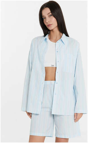 Шоры женские домашние голубые в полоску Mark Formelle 103225513