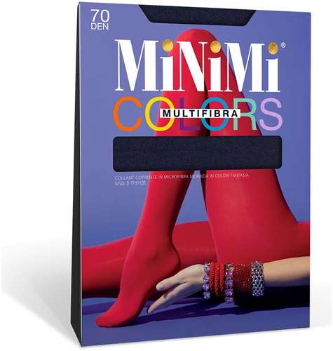 Колготки mini multifibra colors 70 jeans (джинсовый) MINIMI 103152174