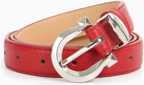 Ремень женский, ширина 2.3 см, пряжка металл, красный / 103241554 - вид 2