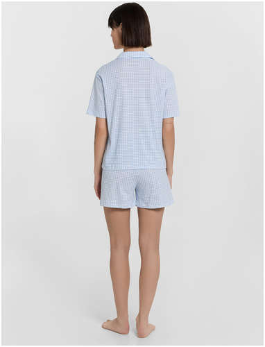 Комплект домашний женский голубой в клетку Mark Formelle / 103241406 - вид 2