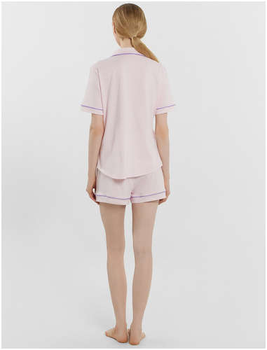 Комплект домашний женский розовый в клетку Mark Formelle / 103229583 - вид 2