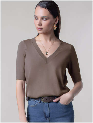 Джемпер кофейный VILATTE 103241188