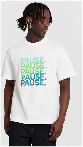 Футболка мужская белая с принтом Mark Formelle 103231432