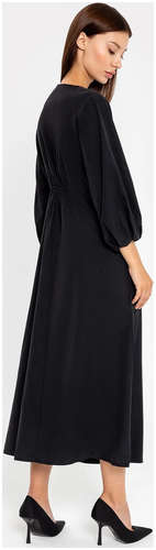 Платье женское из вискозы в черном оттенке Mark Formelle / 103166542 - вид 2