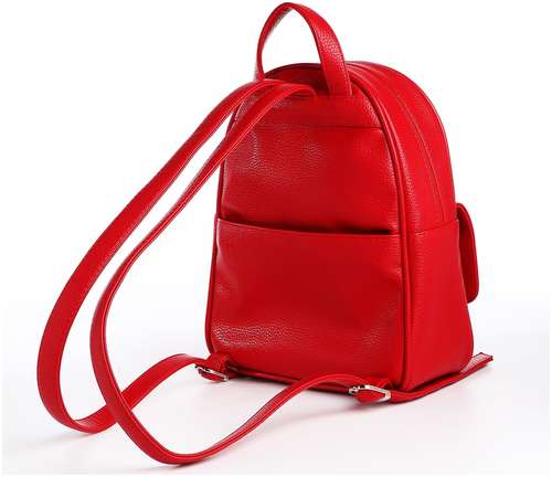 Рюкзак женский городской textura, цвет красный / 103163800 - вид 2