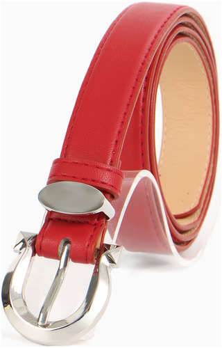 Ремень женский, ширина 2.3 см, пряжка металл, красный 103241554