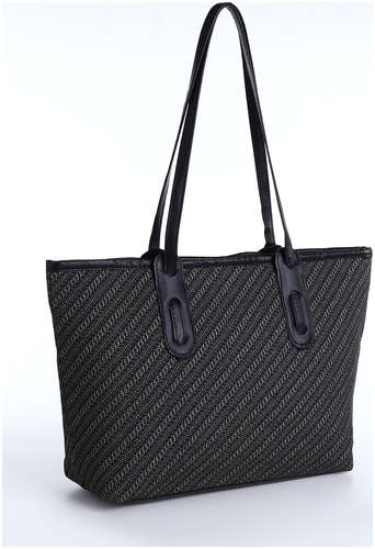 Сумка женская на молнии, средний размер, цвет черный / 103211794 - вид 2