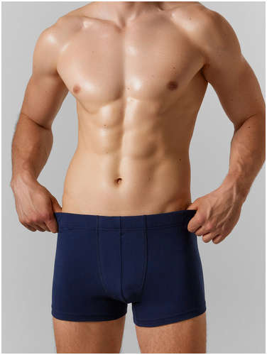 Трусы боксеры мужские синие Mark Formelle / 103230252 - вид 2