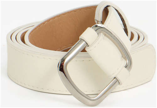 Ремень женский, ширина 2.7 см, пряжка металл, белый / 103241548 - вид 2
