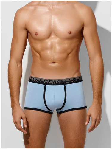 Трусы боксеры мужские голубые Mark Formelle 103239430