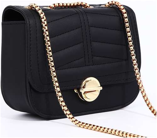 Сумка женская на клапане, цвет черный / 103144116 - вид 2