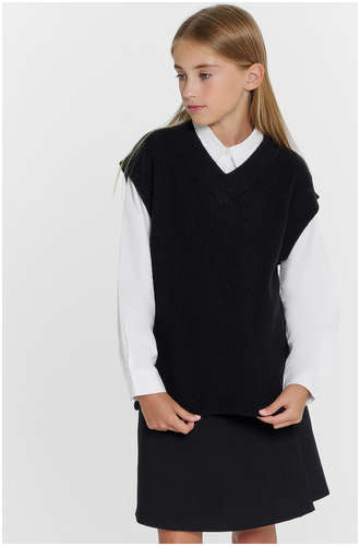 Жилет для девочек в черном цвете Mark Formelle / 103224678 - вид 2