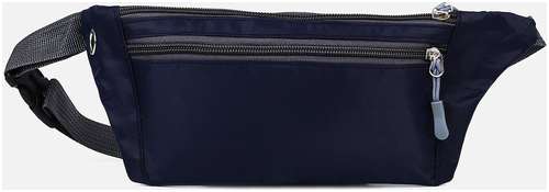 Поясная сумка на молнии, наружный карман, цвет синий / 103127818