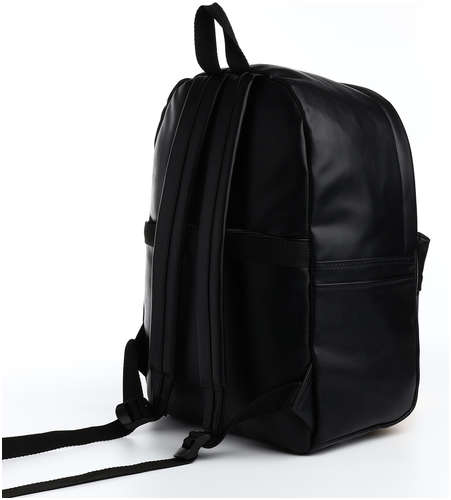 Рюкзак молодежный на молнии, 4 кармана, цвет черный / 103179267 - вид 2