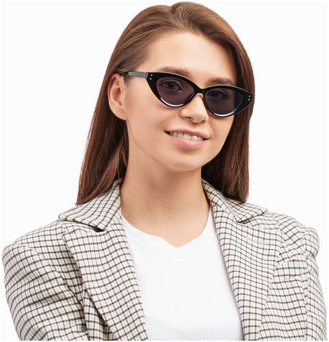 Очки солнцезащитные женские onesun, uv 400, дужка 14 см, ширина 15 см, линза 4.2×6.5 см, черные 103162857