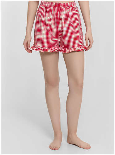 Комплект домашний женский красный в клетку Mark Formelle / 103239899 - вид 2