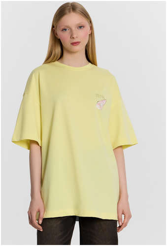 Футболка женская желтая с принтом Mark Formelle / 103240845 - вид 2