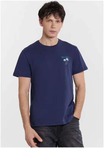 Футболка мужская синяя с принтом Mark Formelle / 103238960 - вид 2